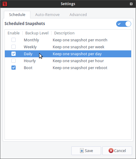 Instalando um aplicativo de restauração do sistema no Ubuntu e outras distros