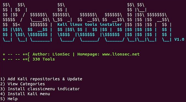 Como instalar as ferramentas do Kali Linux no Ubuntu com o Katoolin