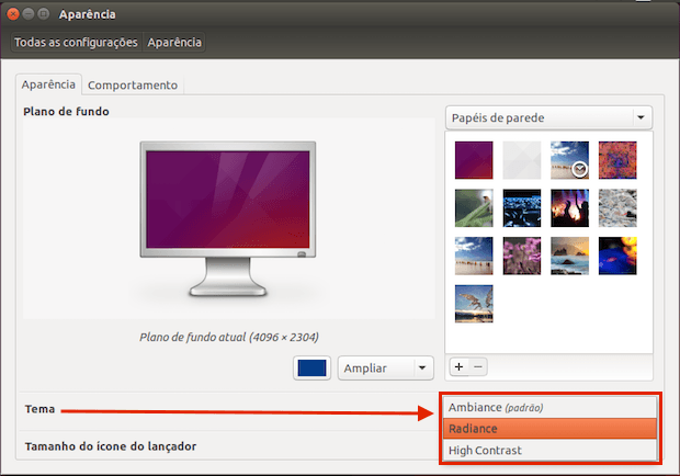 Como mudar o tema e conjunto de ícones padrão do Ubuntu
