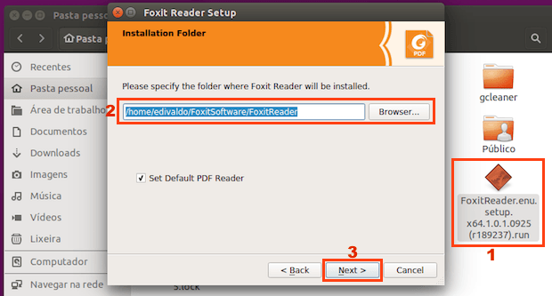 Como instalar o leitor de PDF