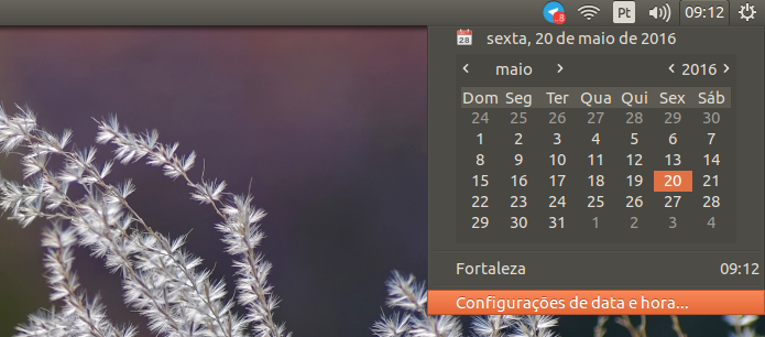 Como personalizar o formato de data e hora no painel do Ubuntu