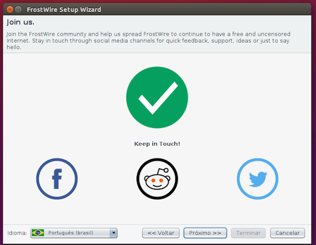 Como instalar o cliente torrent FrostWire no Ubuntu, Debian, Fedora e derivados