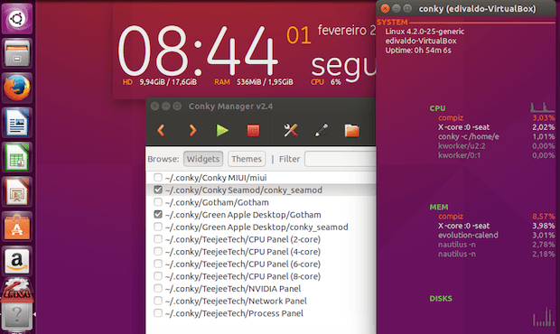 Como instalar o Conky Manager no Ubuntu