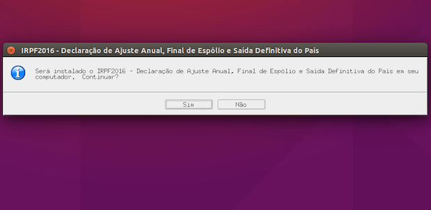 Como instalar o programa IRPF 2016 no Linux