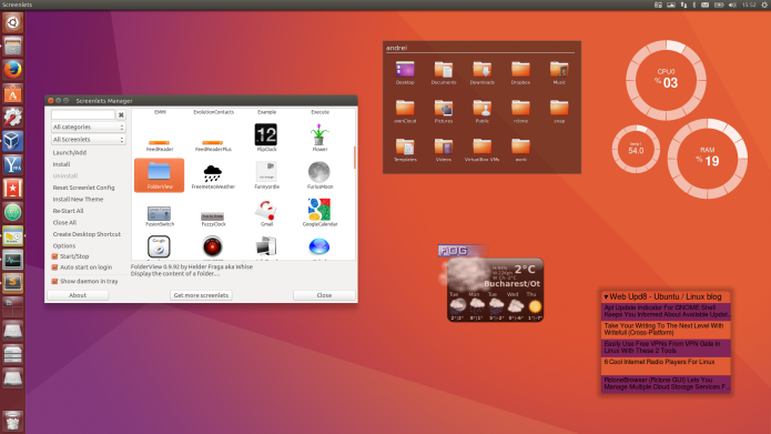 Como instalar o Screenlets no Ubuntu e derivados
