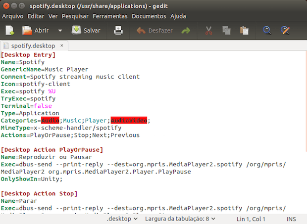 Como criar uma Unity Quicklist para controlar o Spotify no Linux