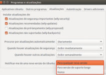 Como configurar o Ubuntu para avisar que existe uma nova versão