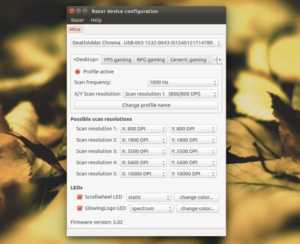 Configure mouse Razer no Linux com o Razercfg