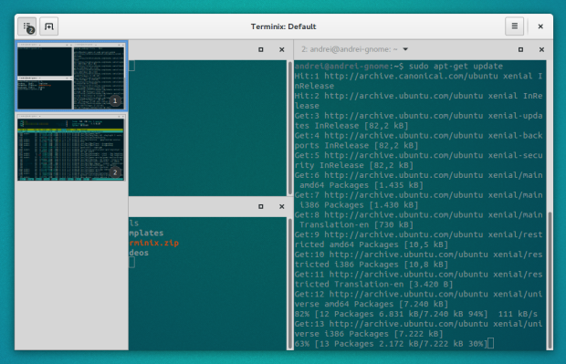 Como instalar o emulador de terminal Terminix/Tilix no Ubuntu e derivados