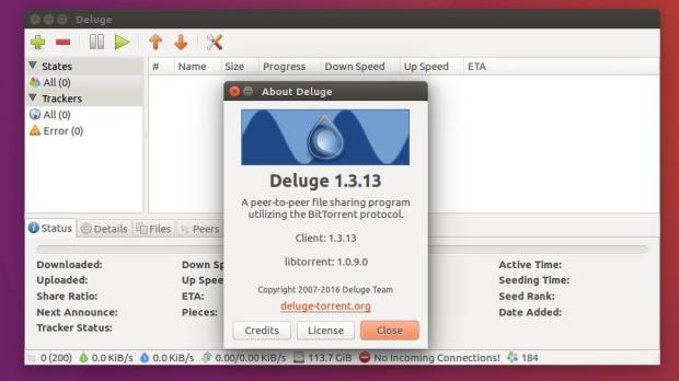 Como instalar o cliente BitTorrent Deluge no Ubuntu