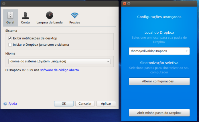 Como instalar o cliente Dropbox no Linux manualmente