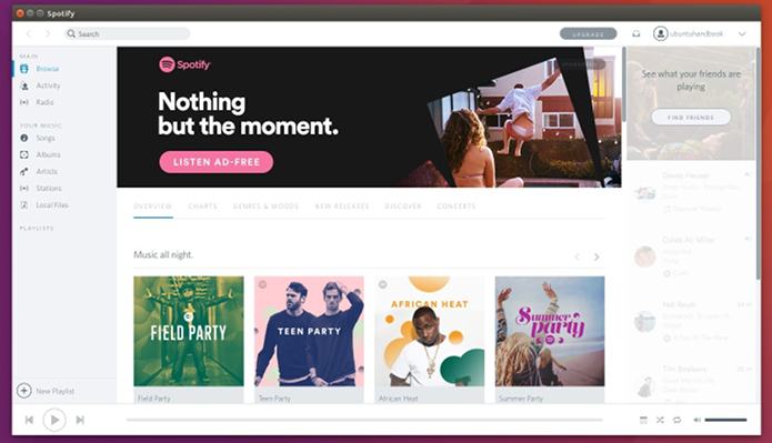 Como instalar o Spotify no Ubuntu 16.04 com o tema leve Spotio