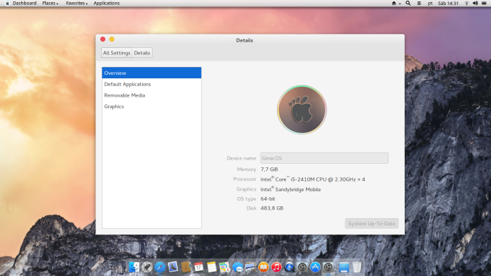 Gmac - um Linux com cara de Mac OS X