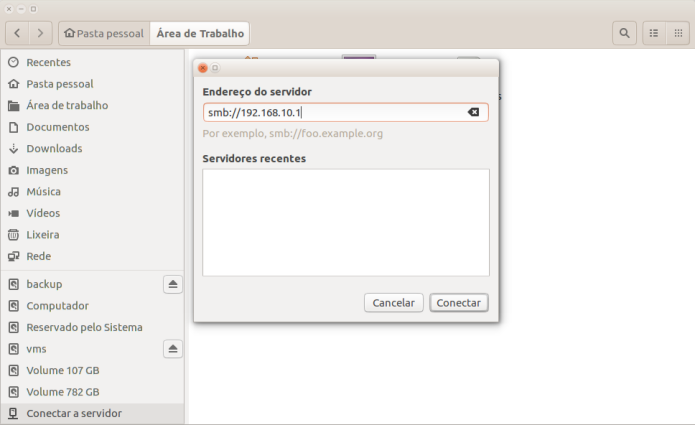 Como mapear uma unidade de rede no Ubuntu permanentemente