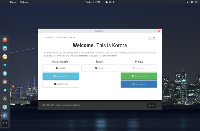 Korora 25 GNOME já está disponível para download