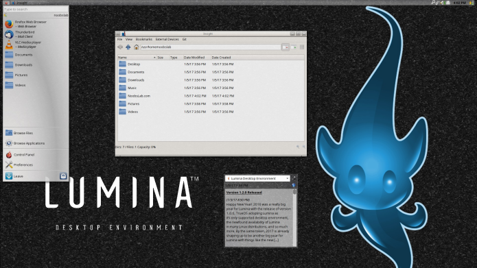 Como instalar o ambiente Lumina Desktop no Ubuntu, Debian, Mint e derivados