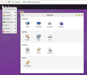 Experimente um sistema operacional no navegador com OS.js
