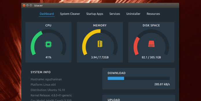 Como instalar e usar o Stacer no Linux via AppImage ou código fonte