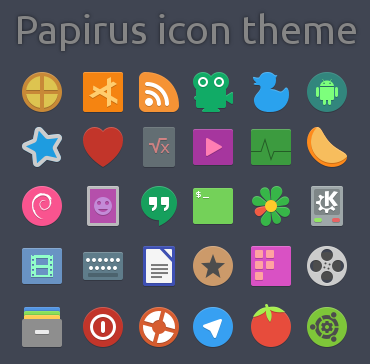 Instalando o conjunto de ícones Papirus no Ubuntu
