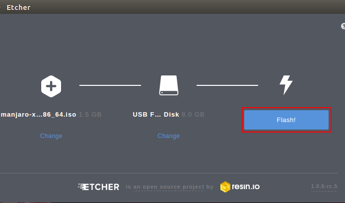 Como criar um pendrive inicializável com o Etcher no Linux