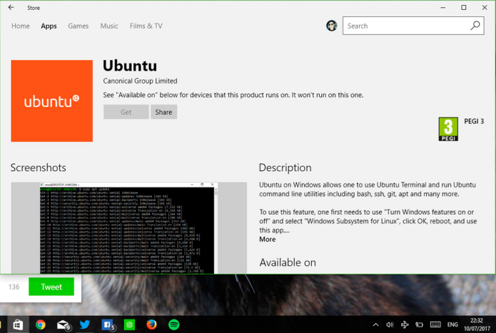 Ubuntu está disponível na loja do Windows? Sim, é verdade!