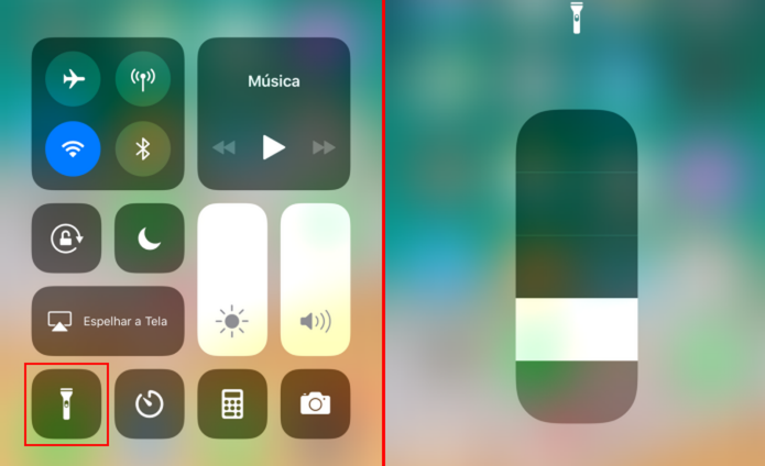 Central de Controle do iOS 11 tem opções extras com 3D Touch