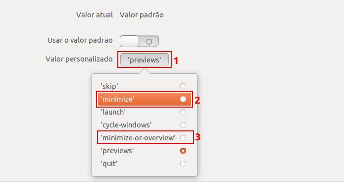 Como ativar o recurso de minimizar janela de aplicativo ao clicar no Ubuntu 17.10