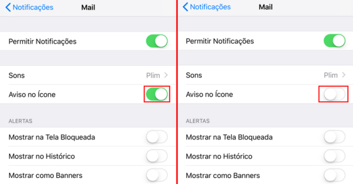 Como ocultar número de e-mails não lidos e outras notificações no iOS Como ocultar número de e-mails não lidos e outras notificações no iOS