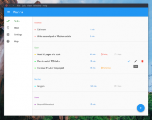 Como instalar o app de lista de tarefas Wanna no Ubuntu, Debian e derivados