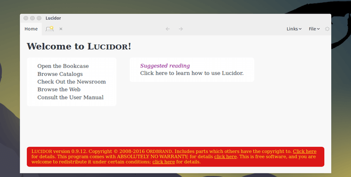 Como instalar o leitor de ebook Lucidor no Linux Ubuntu, Debian, Fedora e openSUSE