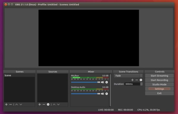 Como instalar o Open Broadcaster no Ubuntu e derivados