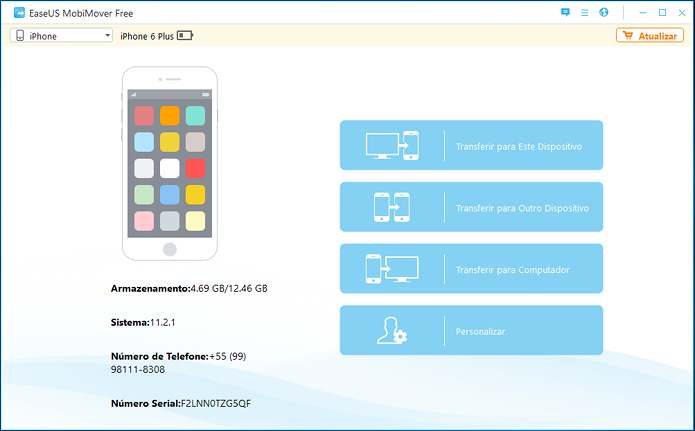 Review do EaseUS MobiMover Free, um software de transferência de dados para iPhone