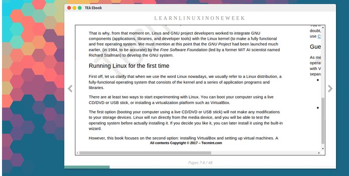 Como instalar o leitor de ebook TEA Ebook no Linux