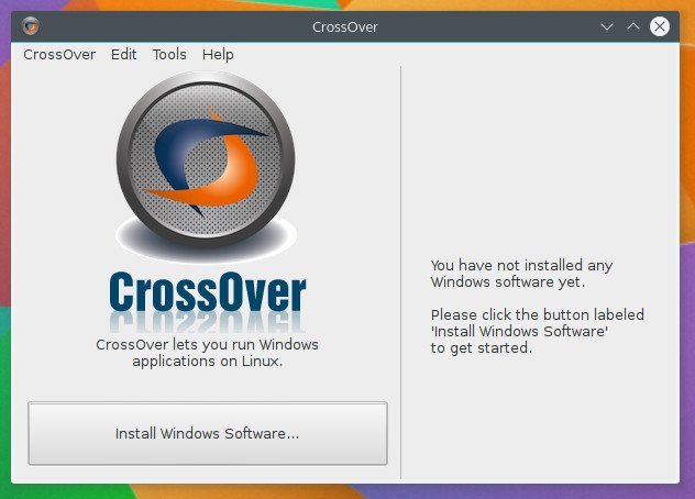 Como instalar a interface para Wine CrossOver no Linux