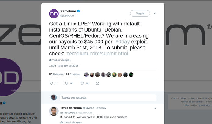 Zerodium Oferece Recompensa Por Exploits Zero-Day em Distros Linux