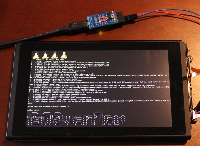 Nintendo Switch foi hackeado para executar o Linux