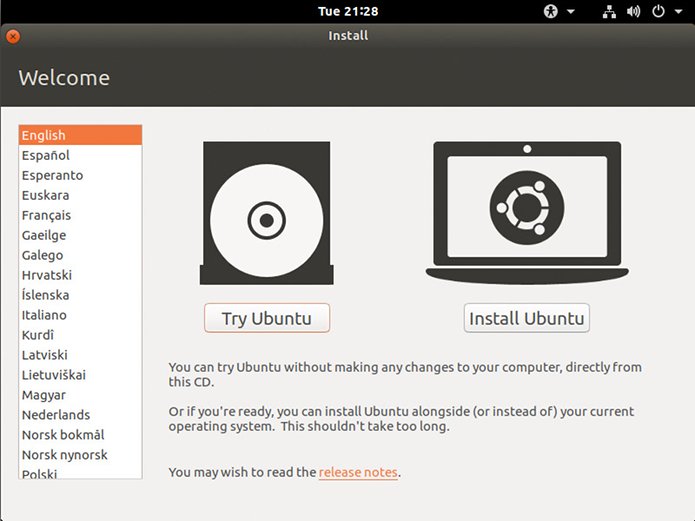 Opção 'Instalação mínima' foi adicionada ao instalador do Ubuntu 18.04