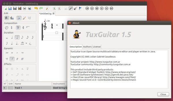 Como instalar o editor de partituras TuxGuitar no Linux