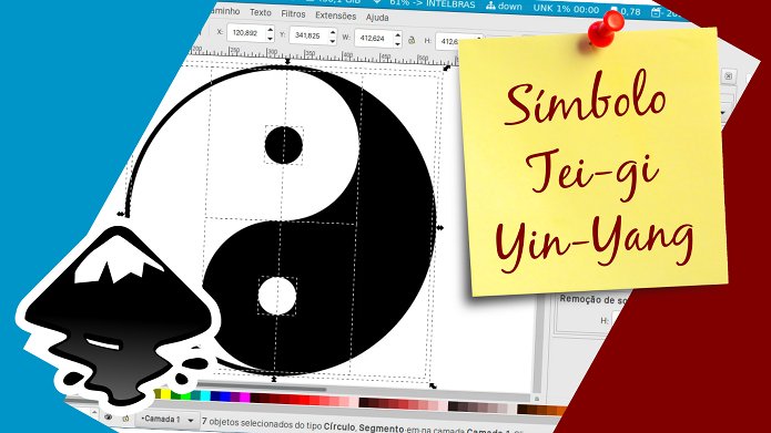 Como criar o símbolo Tei-gi, Yin-Yang usando o Inkscape