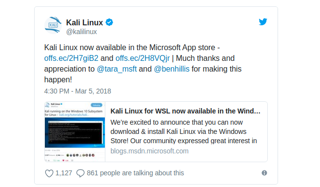 Kali Linux no Windows - Distro já está disponível na Windows 10 Store