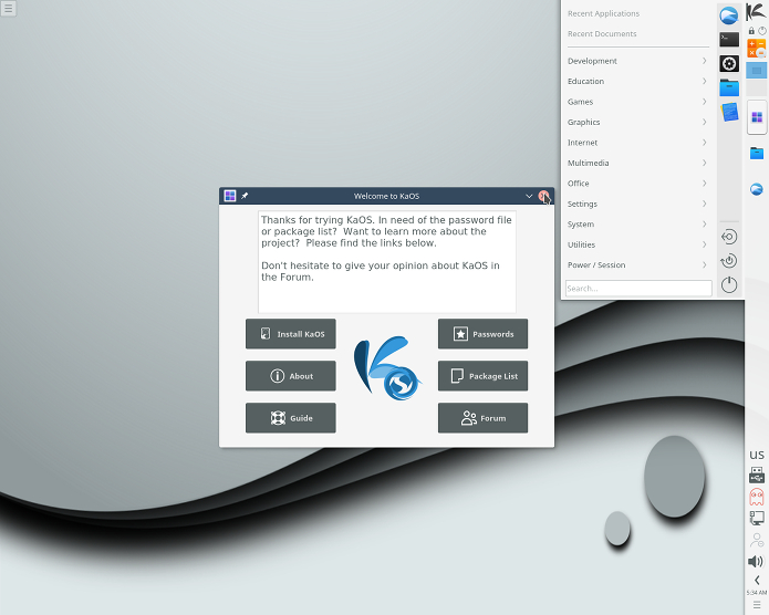 KaOS 2018.03 lançado com KDE Plasma 5.12 LTS! Confira!