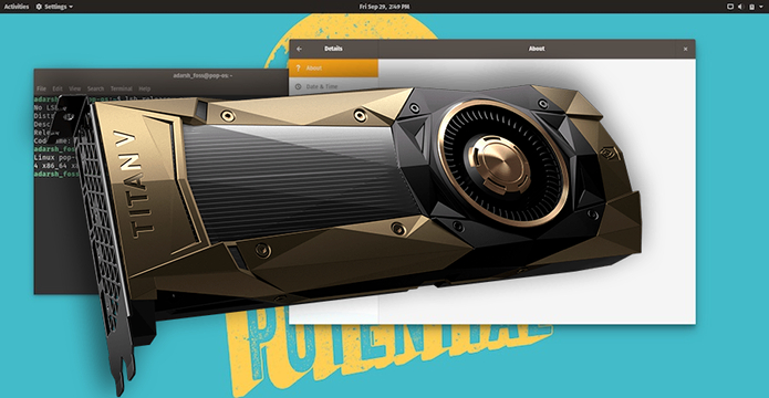 Pop!_OS Linux 18.04 terá suporte a GPU Nvidia Titan V