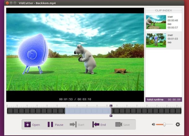 Como instalar o editor de vídeos VidCutter no Linux via Snap