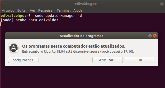 Como atualizar para o Ubuntu 18.04 LTS na versão desktop