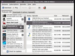 Como instalar o cliente de podcast gPodder no Linux