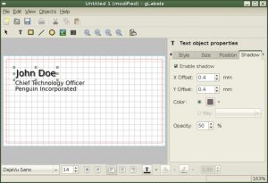 Como instalar o editor de etiquetas e cartões gLabels no Linux