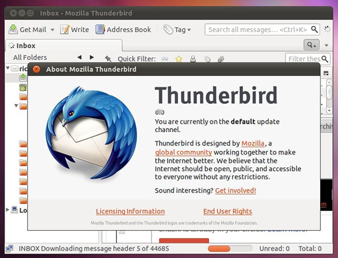 Como instalar o cliente de e-mail Thunderbird no Linux via Flatpak