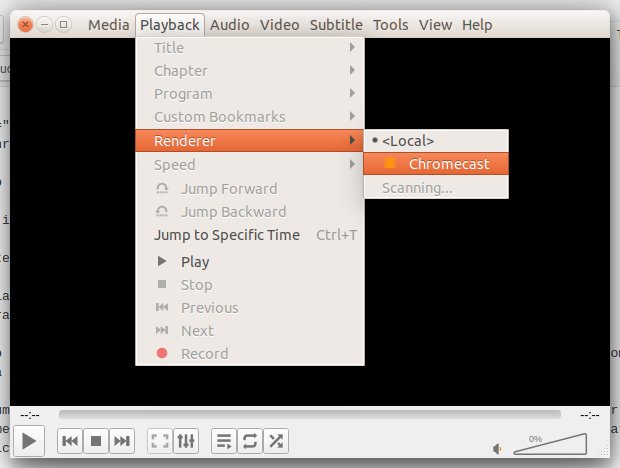 Como usar o VLC para enviar vídeo para o Chromecast no Linux