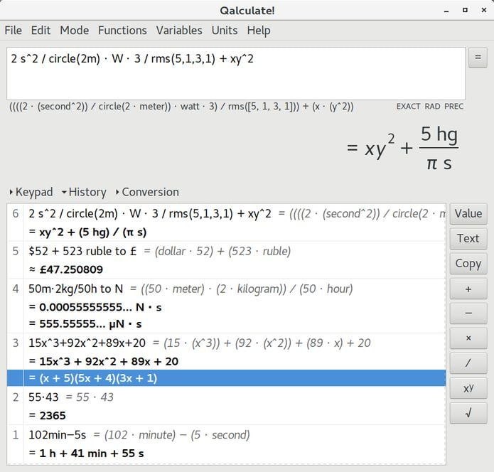 Como instalar a incrível calculadora qalculate no Linux via Snap