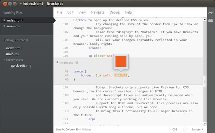 Como instalar o editor de código Brackets no Linux via Flatpak
